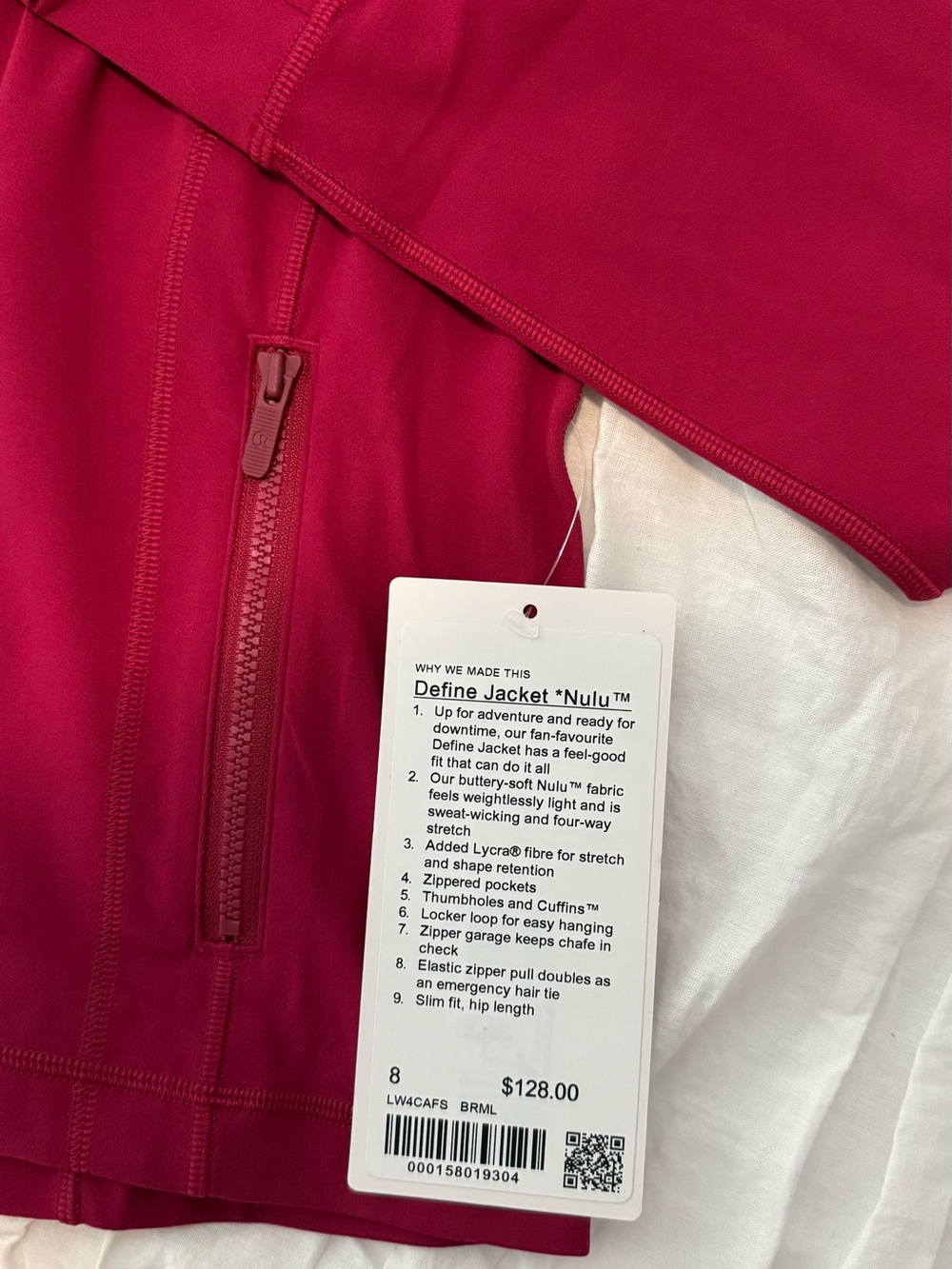 Lululemon NWT Define Jacket Nulu - Berry Rumble - Picture 3 of 7
